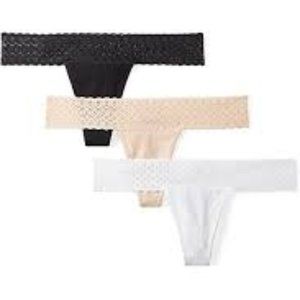 GRANKEE Breathable Seamless Thong Panties 3 Pack